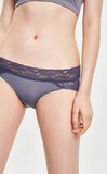 Cool • Mid Rise Lace Detail Hipster Panty - Peach Fleur 