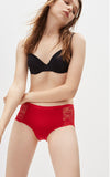 RED • High Rise Floral Lacie Hipster Panty - Peach Fleur 