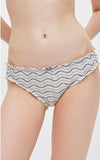 Vacation Lifestyle • Mid Rise Cotton Ruffled Brief Panty - Peach Fleur 