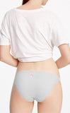 Hygiene Series • Low Rise Cotton Double Lace Strap Bikini Panty - Peach Fleur 